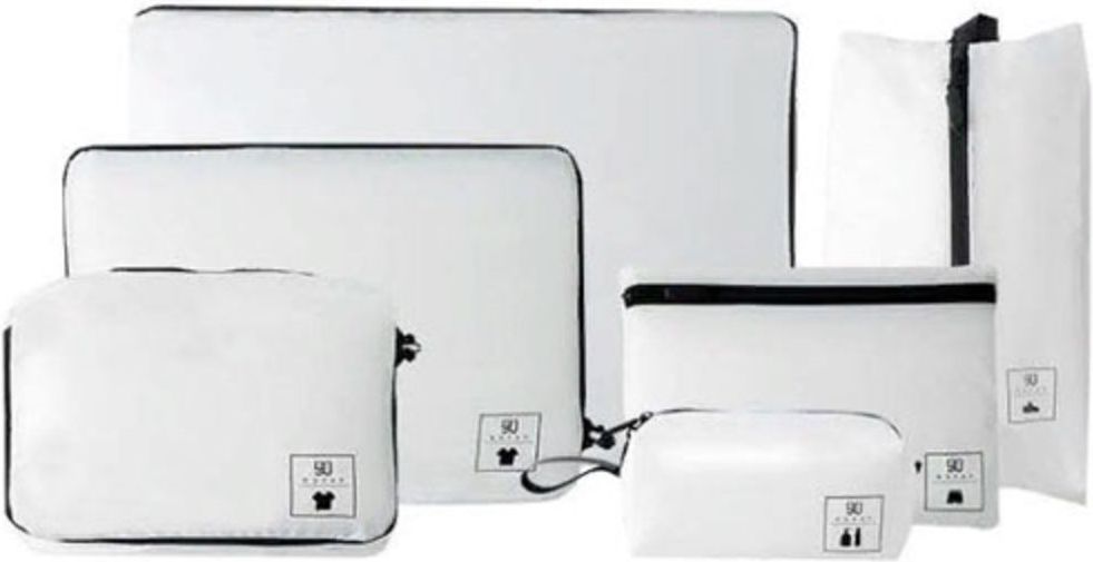 Набор упаковочных сумок для чемодана 90 Points Base Storage Bag Set (6 шт) Белый фото 1