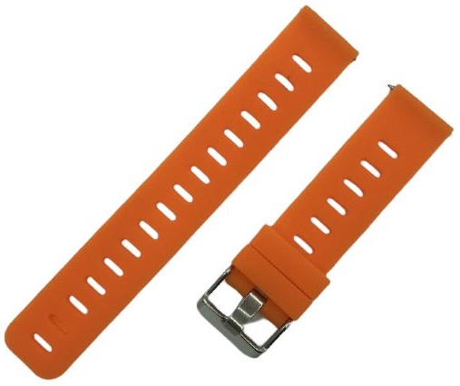 Ремешок силиконовый 20мм для Amazfit GTR42мм/ GTS/ Bip/ Bip Lite, оранжевый фото 1