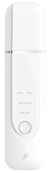 Аппарат для ультразвуковой чистки лица с ионами InFace Ultrasonic ion skin cleaner, белый фото 1