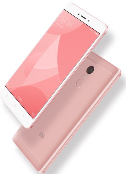 Смартфон Xiaomi Redmi Note 4X 64Gb+4Gb Pink фото 3