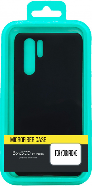 Чехол-накладка для Xiaomi Poco F2 Pro черный, Microfiber Case, Borasco фото 1