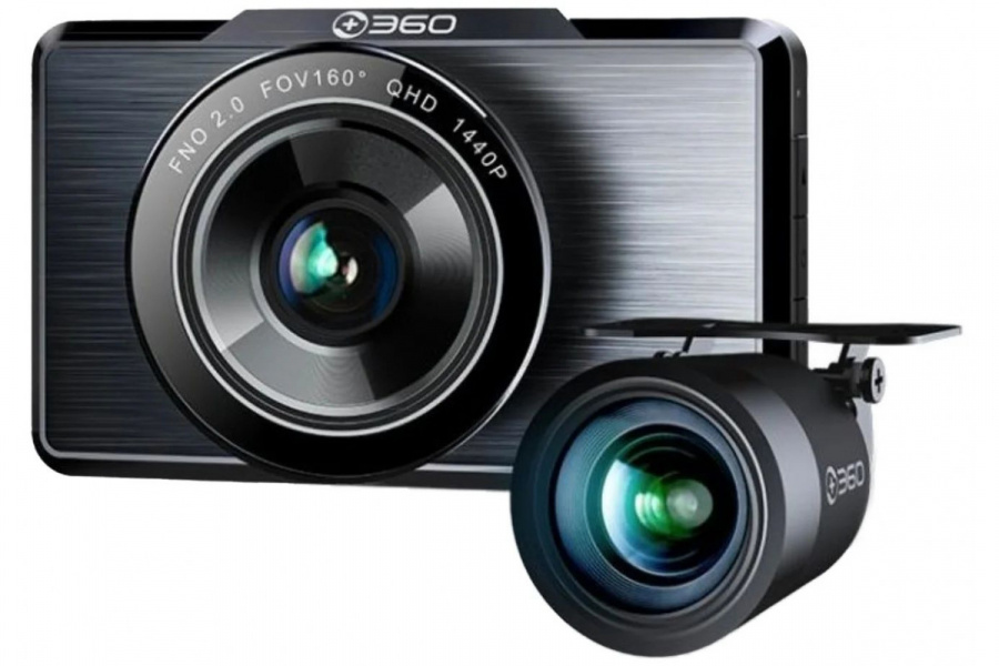 Видеорегистратор 360 G500H, 2 камеры, GPS, черный фото 1