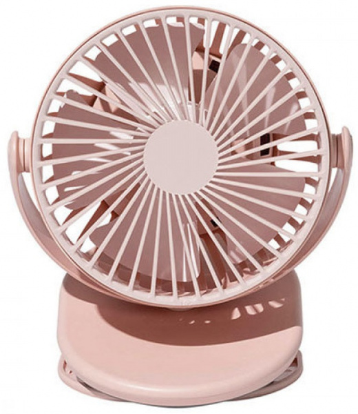Вентилятор портативный SOLOVE clip electric fan 3 Speed, розовый фото 1