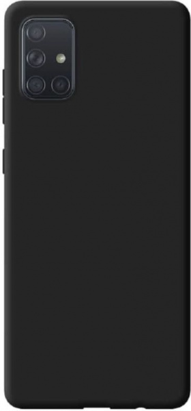 Чехол-накладка для Samsung (A515) Galaxy A51 черный, Microfiber Case, Borasco фото 1