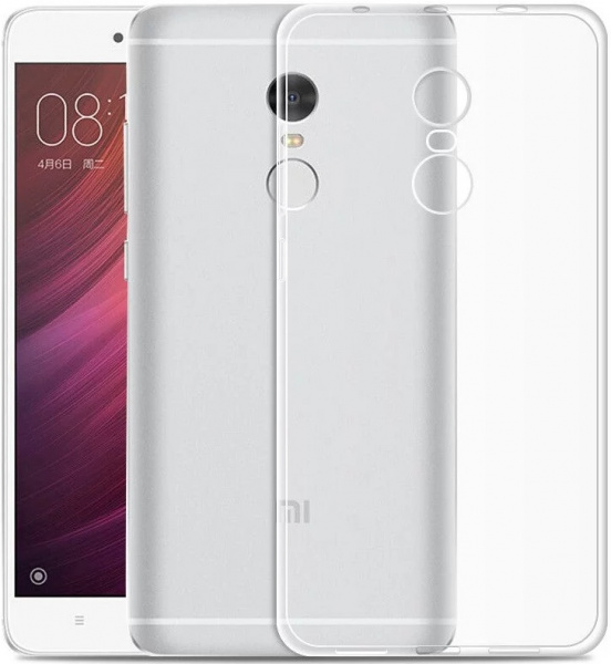 Чехол для смартфона Xiaomi Redmi Note 4/4X на Snapdragon, Silicone (прозрачный), Redline фото 1