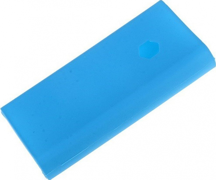 Чехол силиконовый для внешнего аккумулятора Xiaomi Mi Power Bank 2С 20000 mah (голубой) фото 2