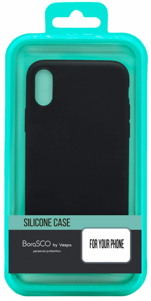 Чехол для смартфона Xiaomi Redmi Note 8 Pro силиконовый (черный), BoraSCO фото 1