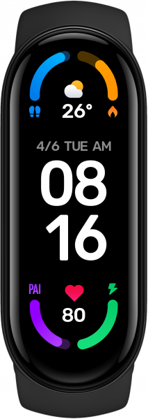 Фитнес браслет Xiaomi Mi Band 6 (RU) NFC, черный фото 2