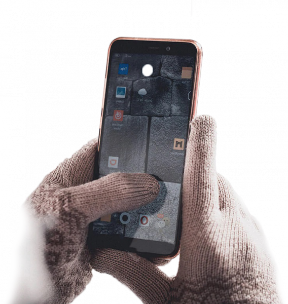 Сенсорные перчатки Xiaomi для экранов телефона Velvet Бежевый фото 2