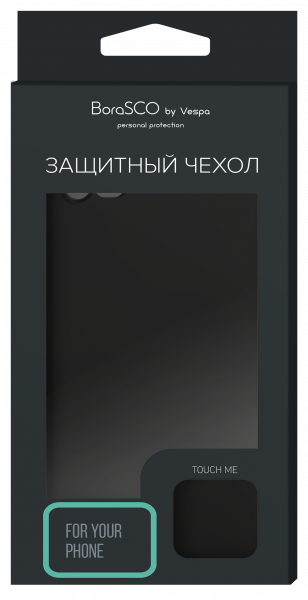 Чехол для смартфона Xiaomi Mi A3 силиконовый (матовый) черный, BoraSCO фото 1
