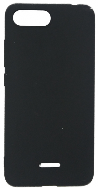 Чехол для смартфона Xiaomi Redmi 6A силиконовый (матовый черный), BoraSCO фото 1