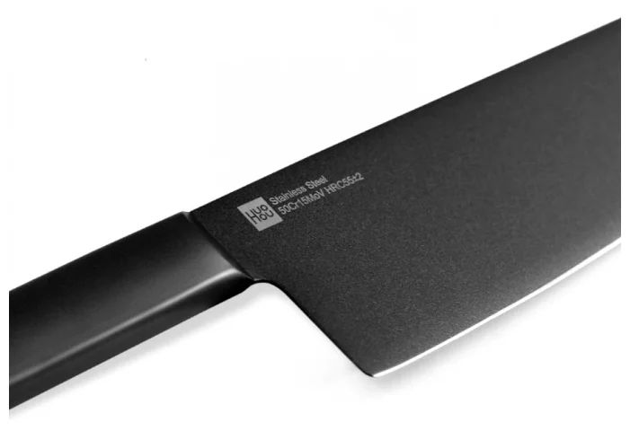 Набор кухонных ножей с подставкой Huo Hou Heat 2 ножа, черный фото 2